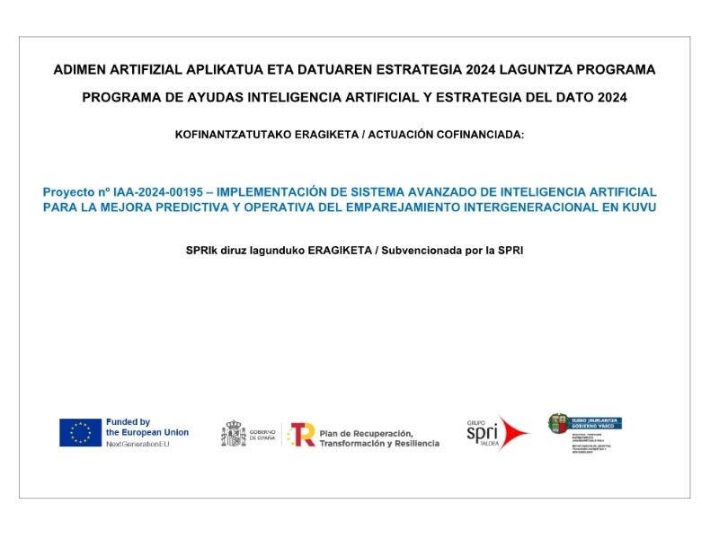 Kuvu, beneficiaria del programa de ayudas de Inteligencia Artificial y Estrategia del Dato 2024